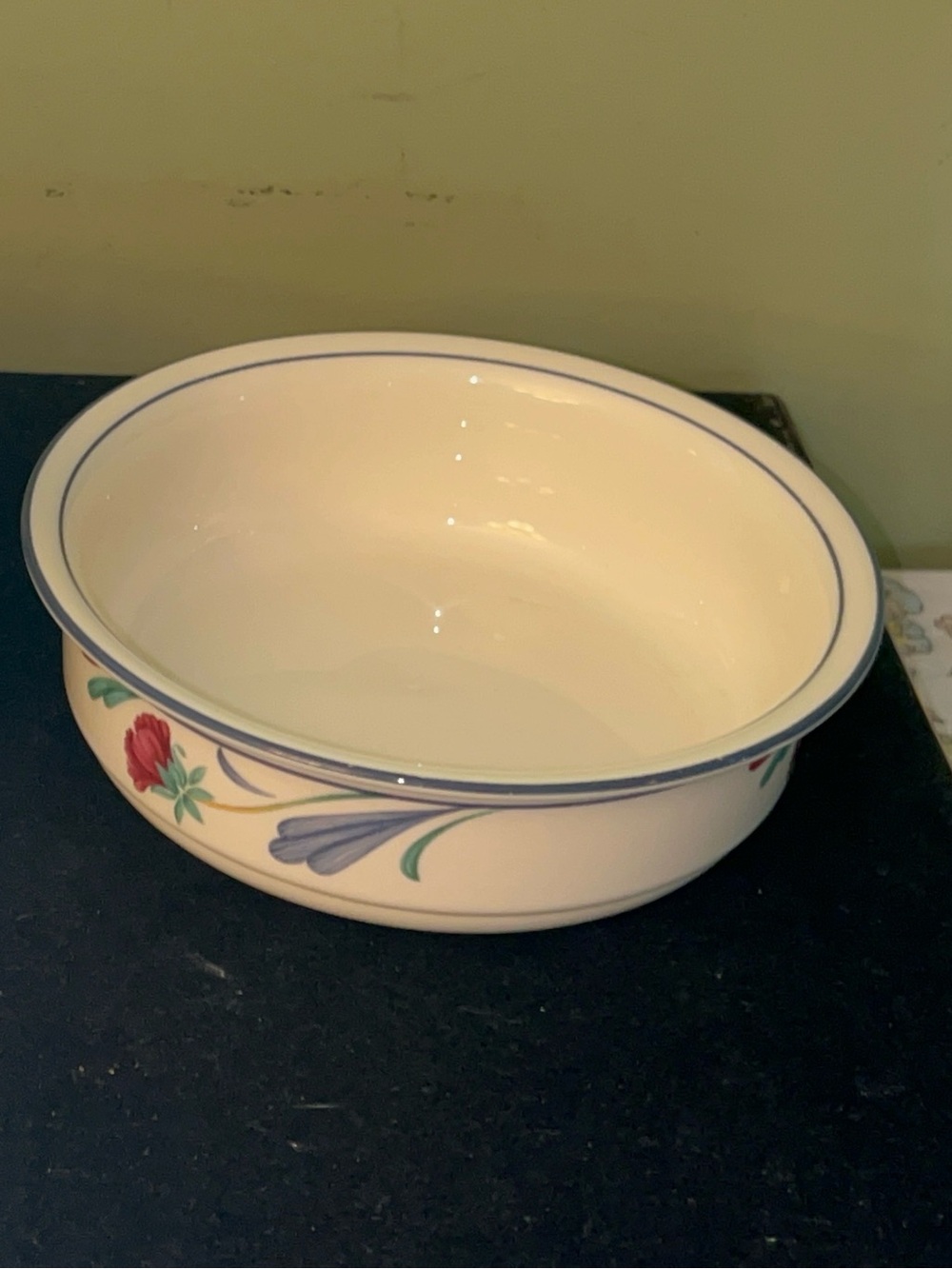 Vintage Lenox "Poppies on Blue" Soup/Cereal Bowl